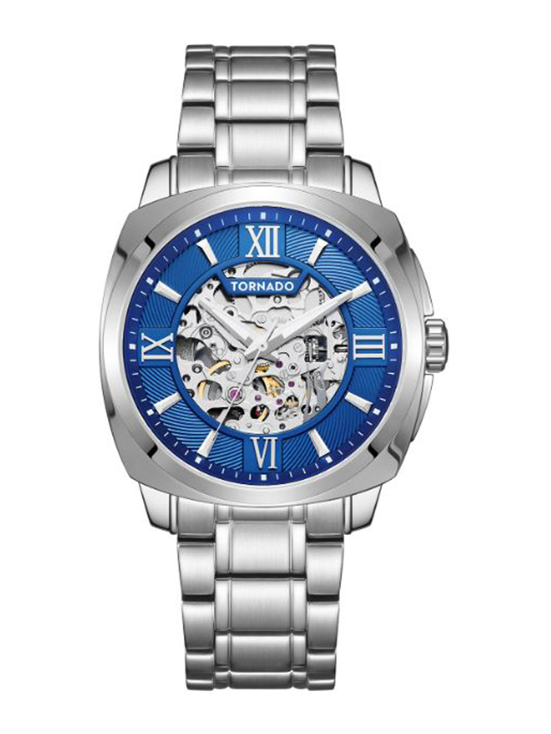 TORNADO AUTONOVA Men Skeleton Dial Bracelet Style Straps Analogue Watch T7316-SBSNW