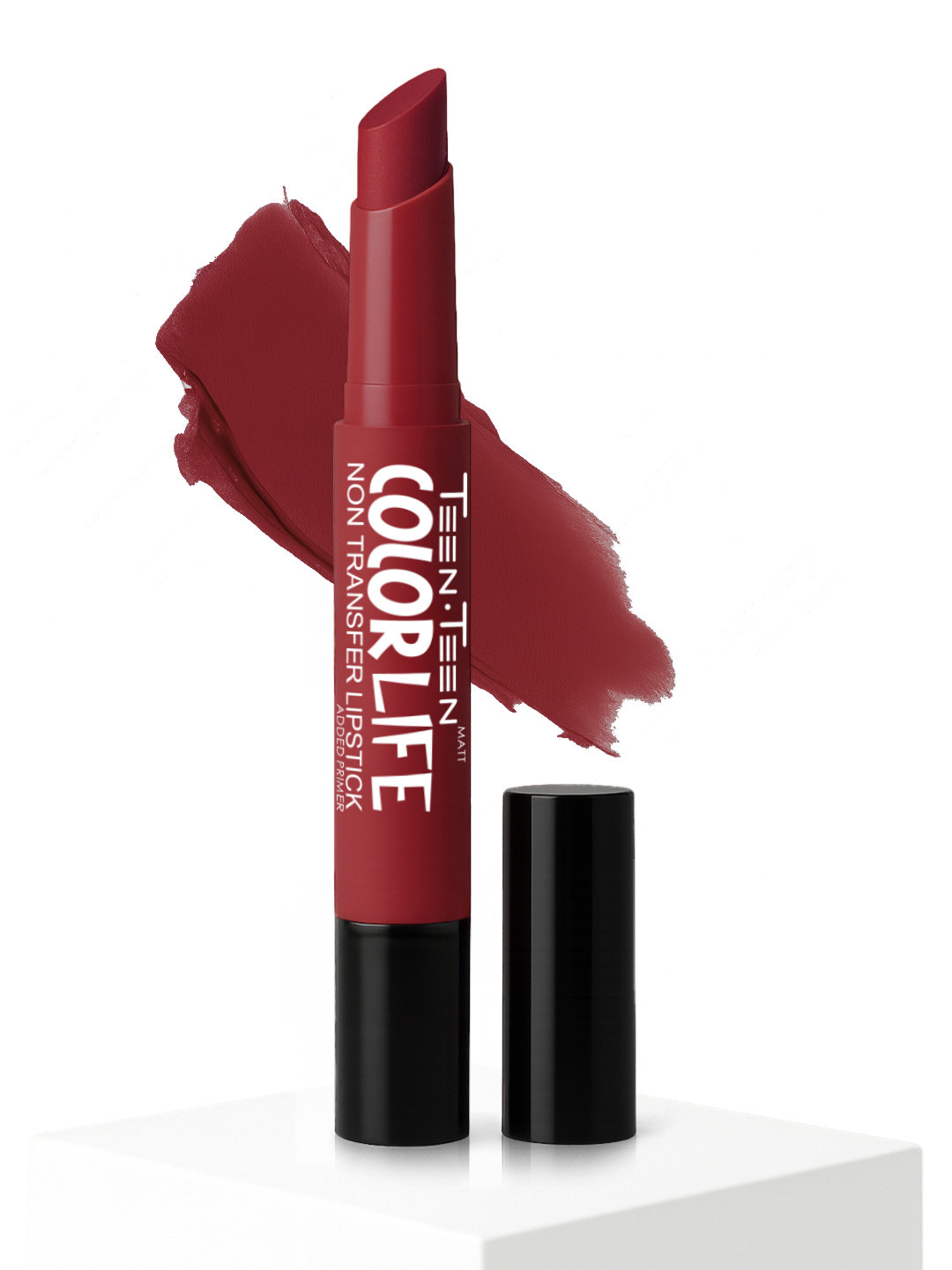 TEEN TEEN COSMETICS Color Life Non Transfer Lipstick With Primer - 2 g - Titanic-Rouge 35