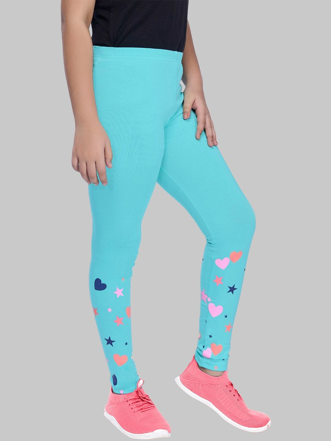ZUNIORS SSC Girls Pack of 4 Cotton Ankle Length Leggings