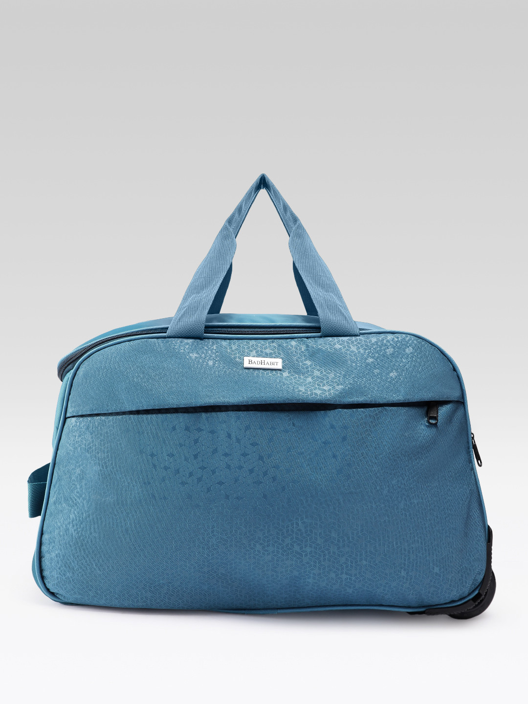 BAD HABIT Unisex Self-Design Medium Duffel Trolley Bag - 45.0 L