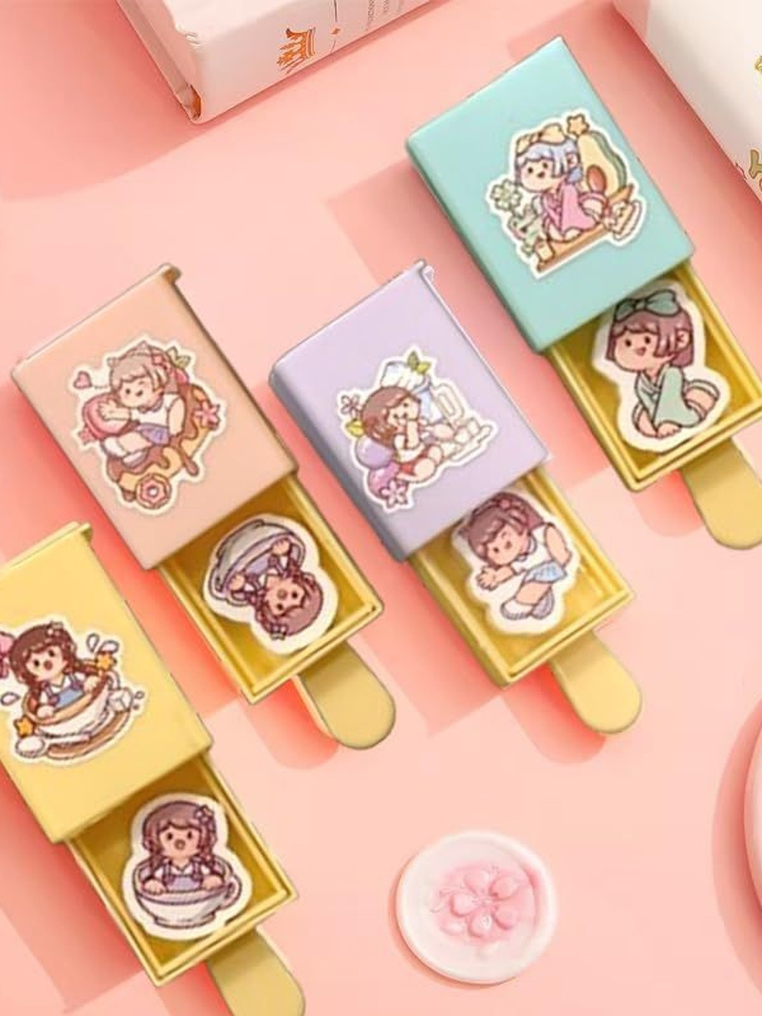 VR Creatives Assorted Pack Of 2 Eraser Magic Box