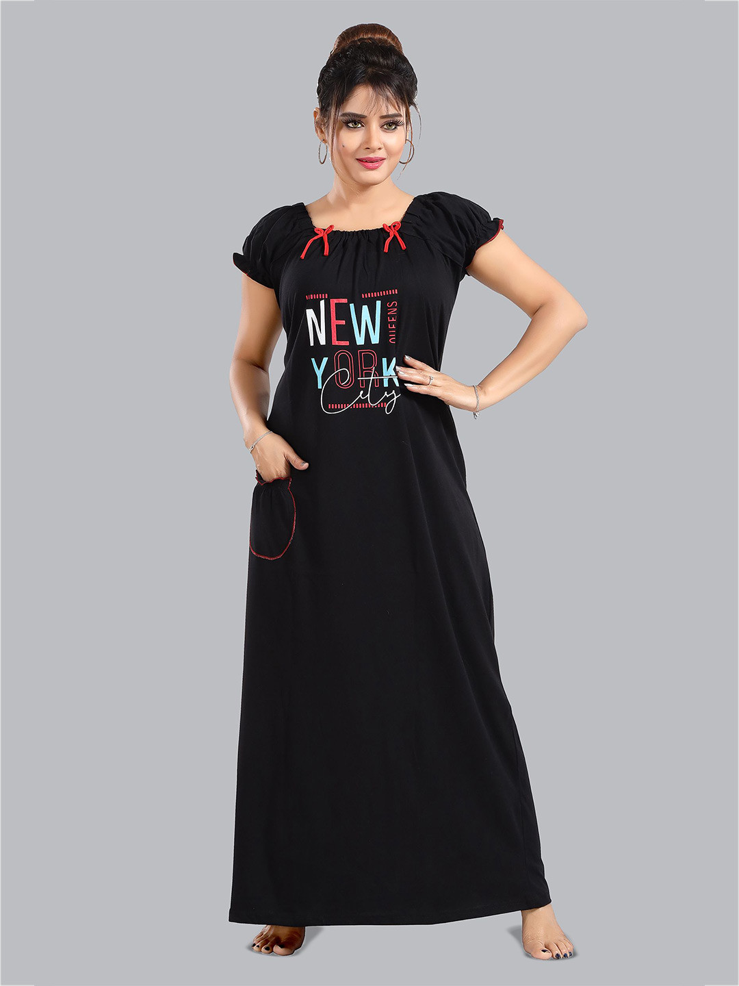 Lady Venom Women Maxi Nightdress