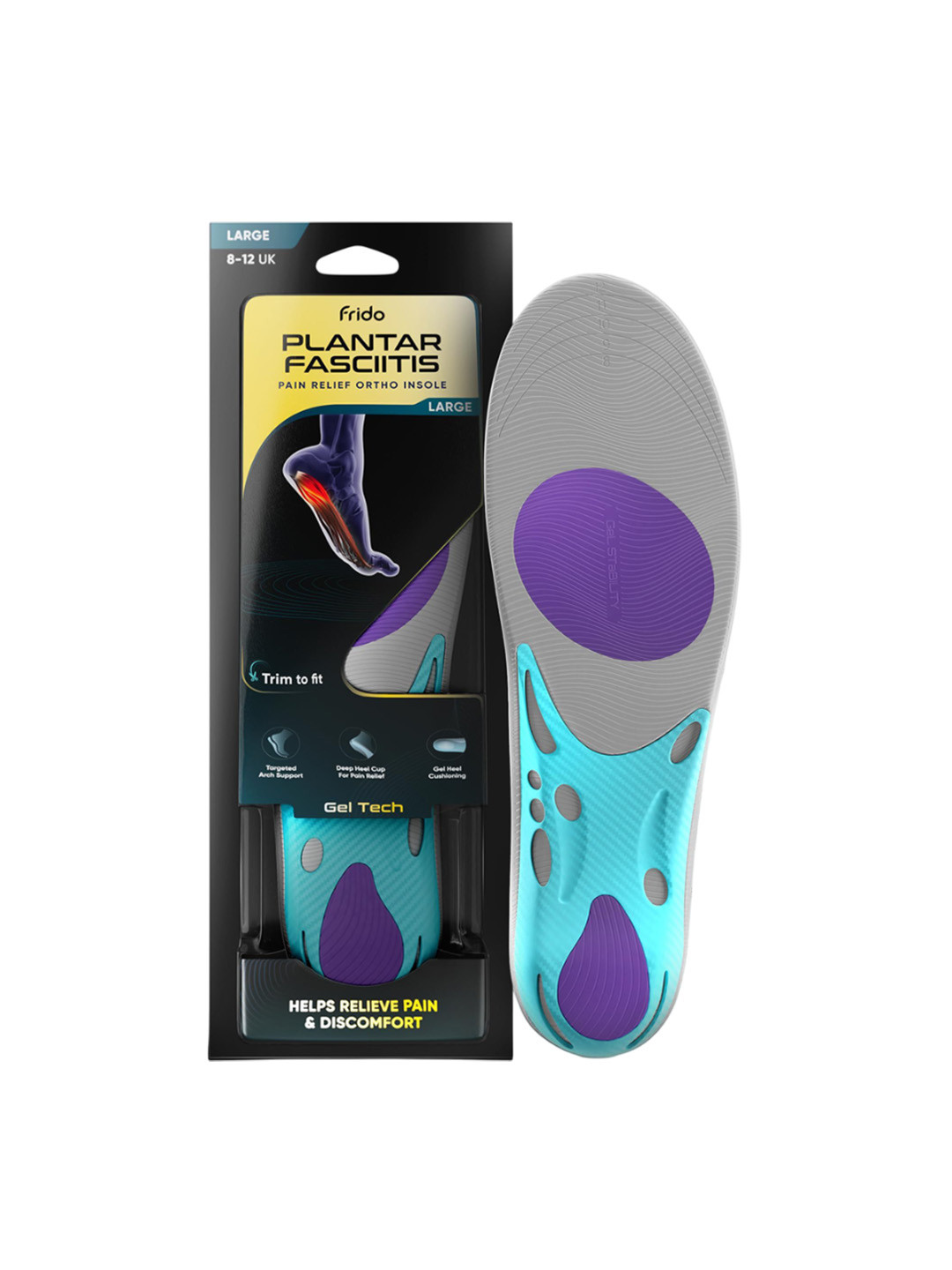 FRIDO Plantar Fasciitis Pain Relief Ortho Insoles