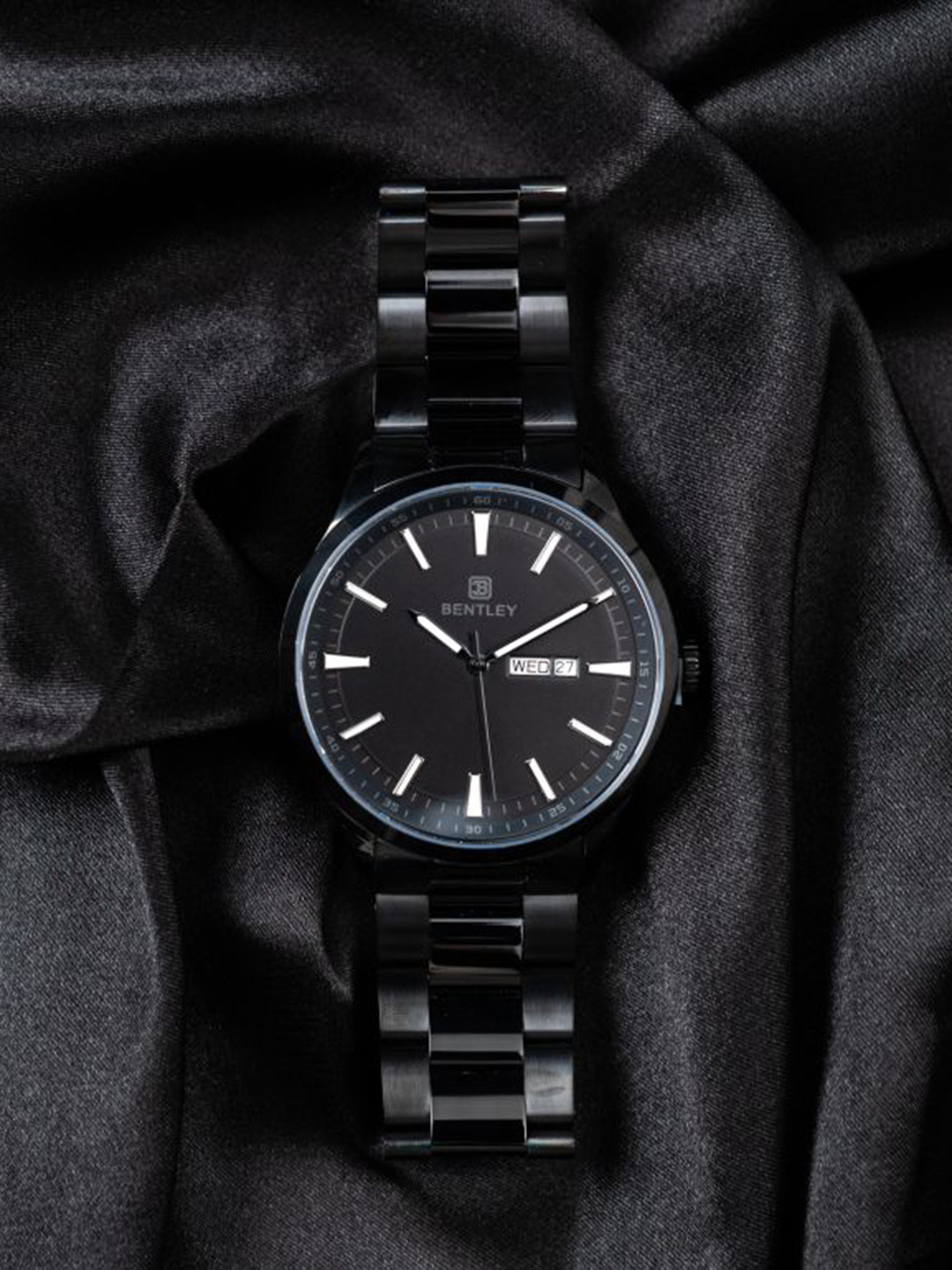 BENTLEY Men Stainless Steel Bracelet Style Strap Analogue Multi Function Watch BL-13-05