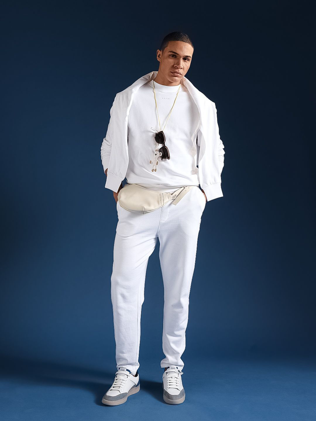 THE BEAR HOUSE Men Solid Cotton Relaxed Fit Jogger Track Pants