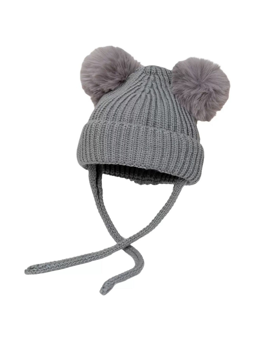 Adorazone Kids Unisex Grey Beanie Winter Knit Warm Caps
