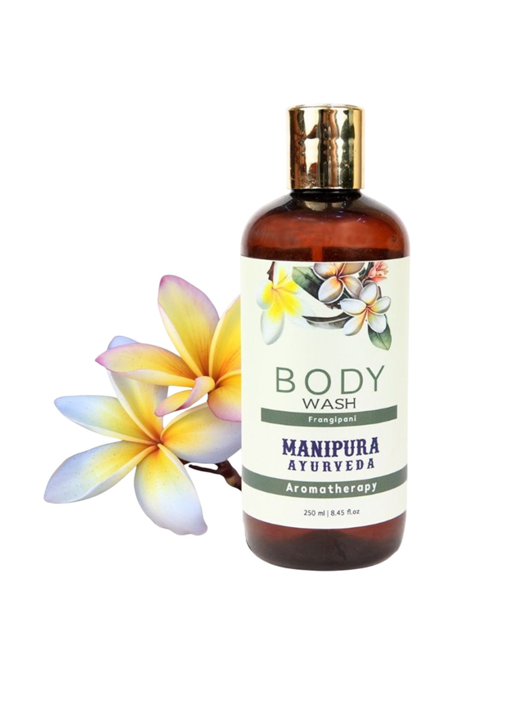 MANIPURA AYURVEDA Frangipani Body Wash For Deep Cleansing - 250 ml