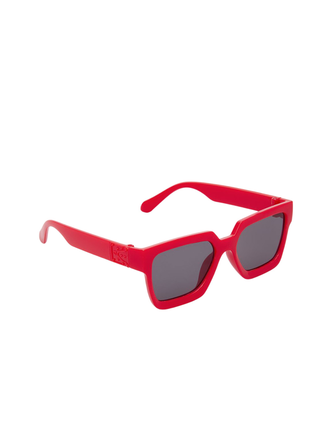 KIDSUN Boys UV Protected Square Sunglasses 8813_RED_GREY
