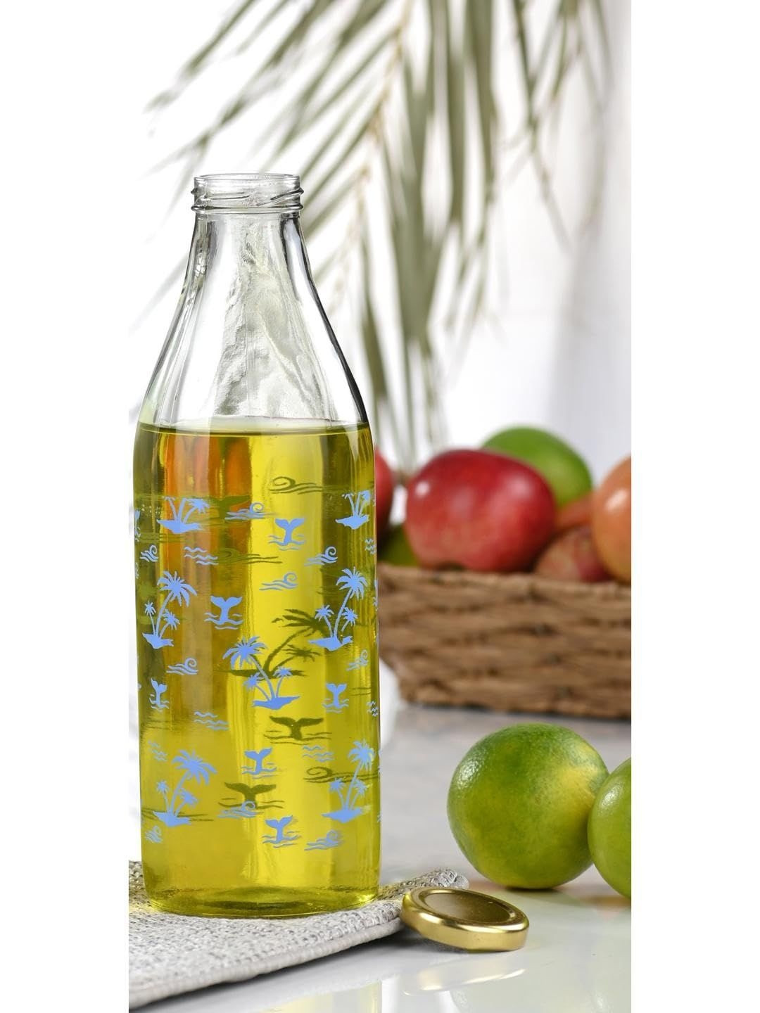 1ST TIME Transparent Freezer Safe Water Bottles - 1000 ml Each