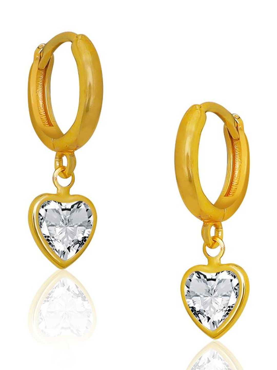 Raj And Deb Premium Collection of Micron Gold Plated Tradtional Collection Hoop Earrings