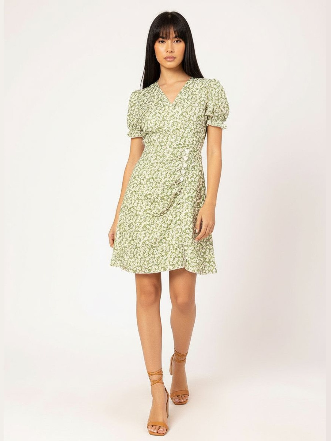 DressBerry Fairycore Finds Floral A-Line Mini Dress