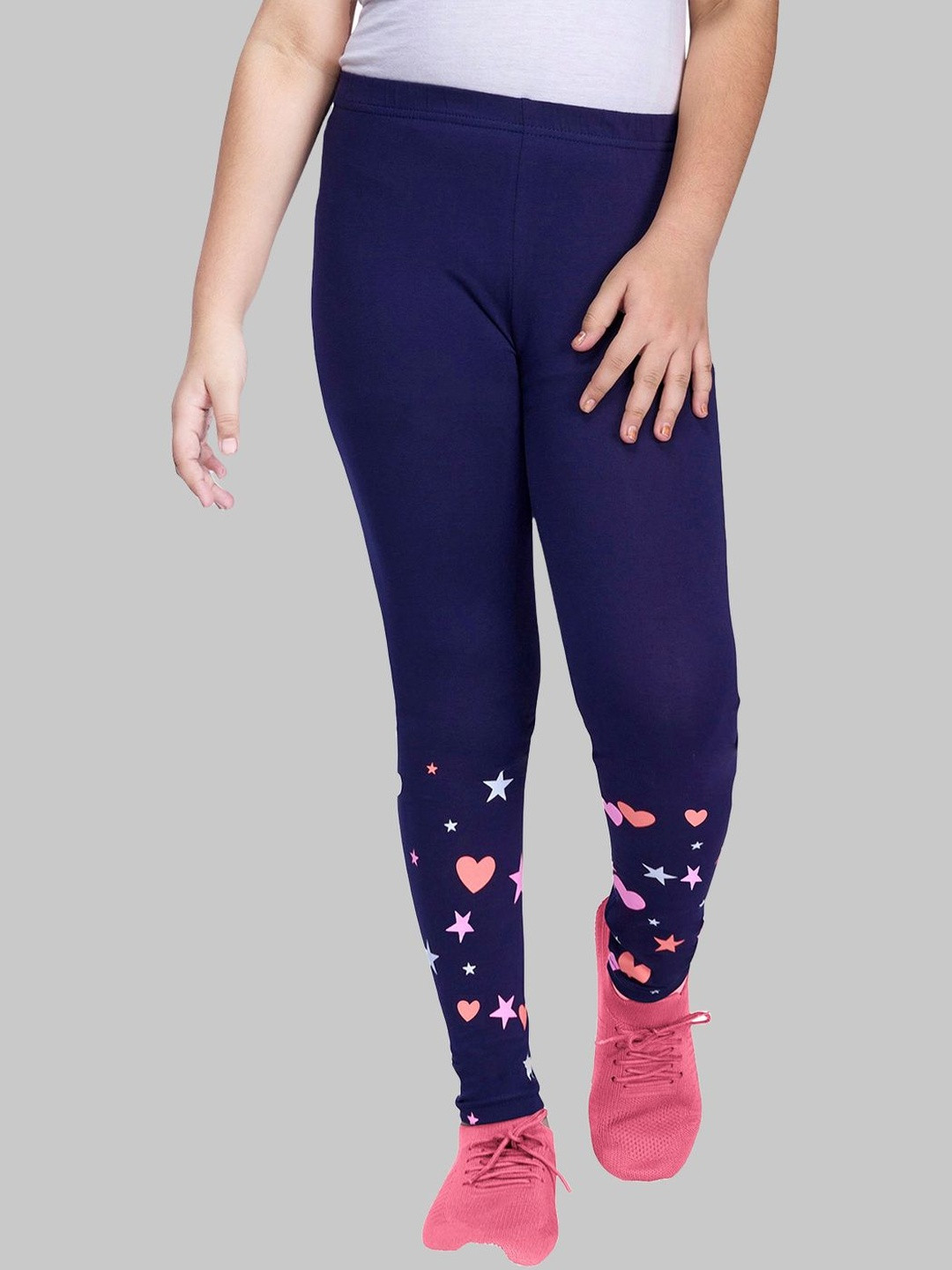 ZUNIORS SSC Kids Black Printed Cotton Leggings