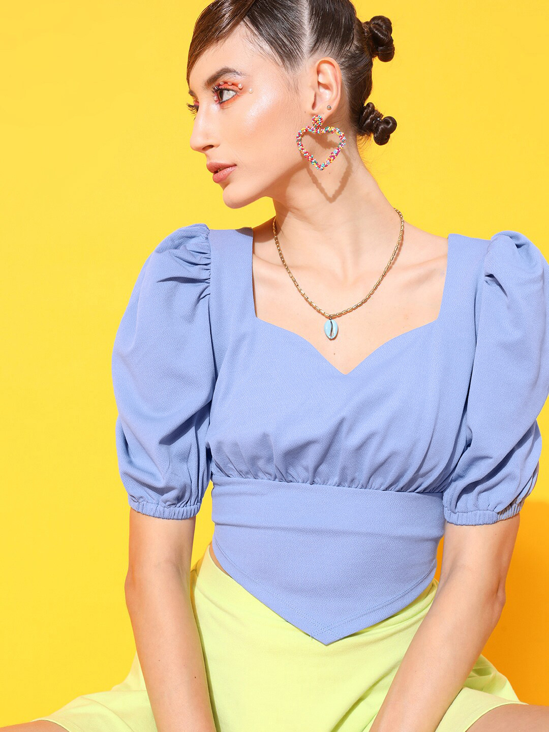 STREET 9 Sweetheart Neck Top