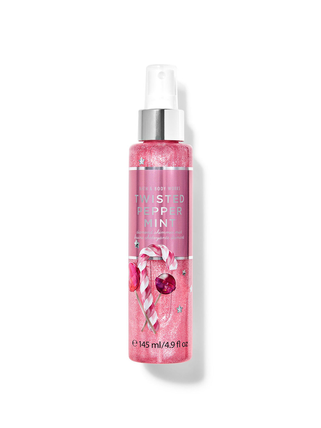 Bath & Body Works Women Twisted Peppermint Diamond Shimmer Mist - 145 ml