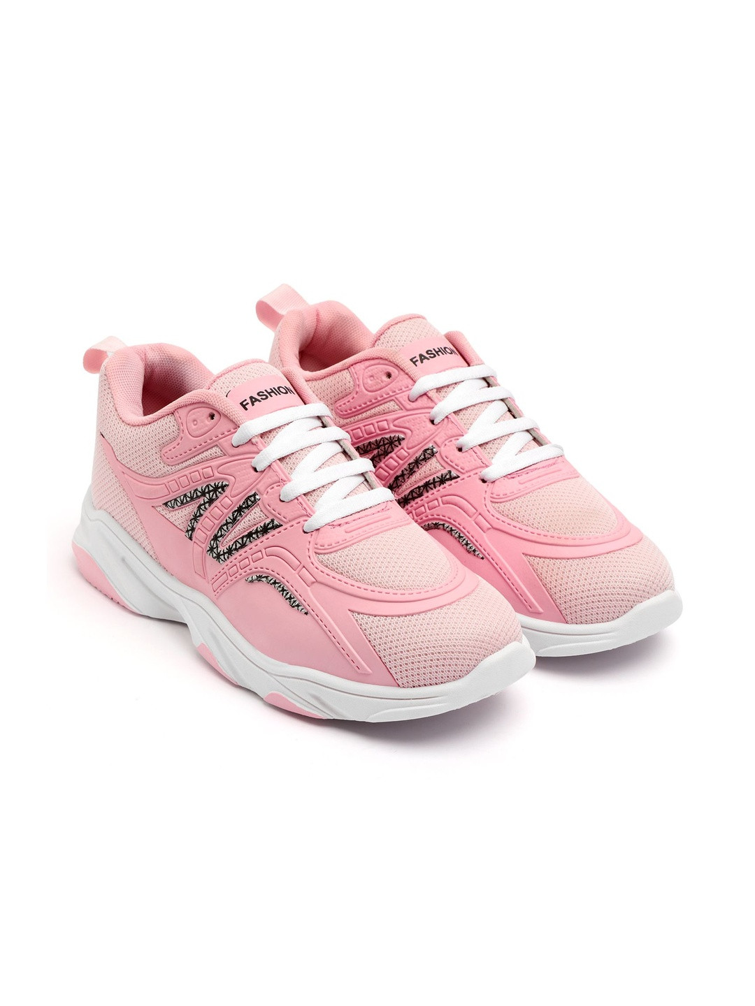 TOMSY CHOICE Women Pink Mesh Sneakers