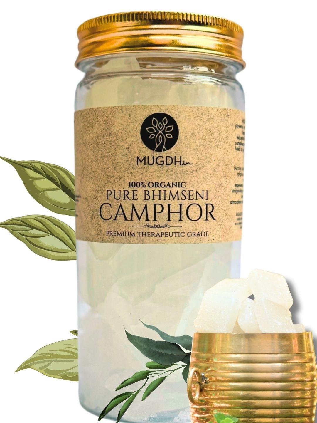 Mugdh.in 200gm Scented Pure Bhimseni Camphor