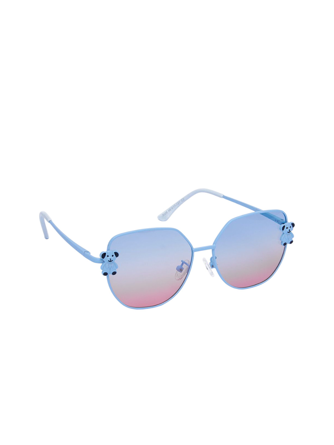 KIDSUN Girls Polarised and UV Protected Lens Oversized Sunglasses 3025_BLUE_PINK