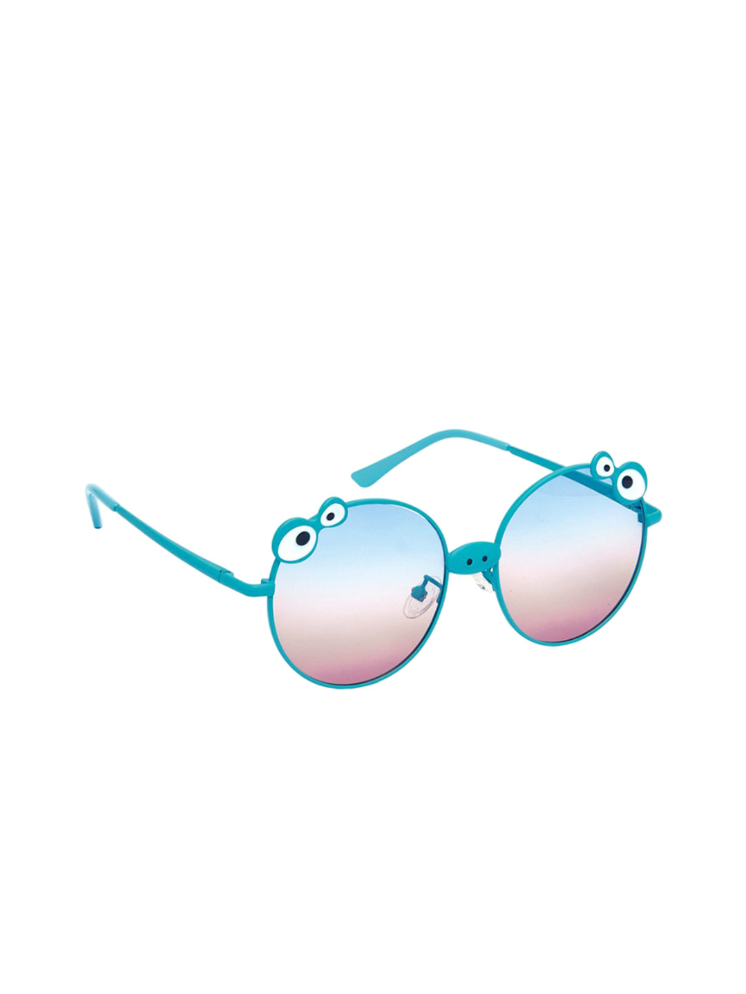 KIDSUN Girls Aviator Sunglasses with Polarised and UV Protected Lens 3086_GREEN_PINK