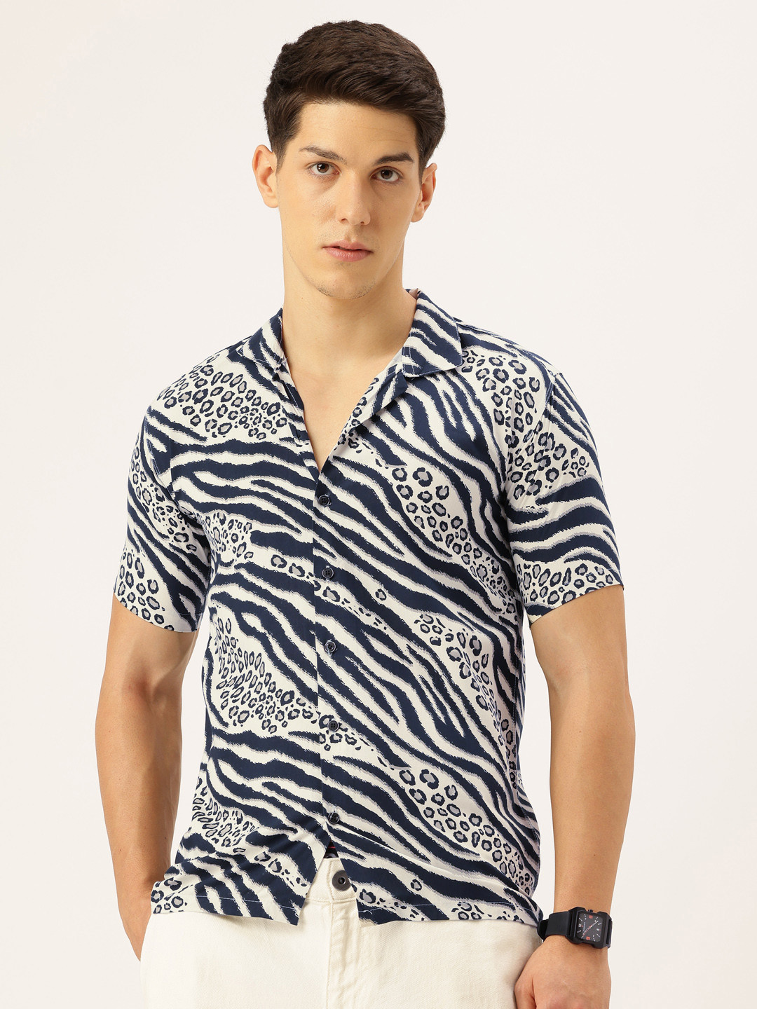 FIFTY TWO Animal Printed Casual Shirt