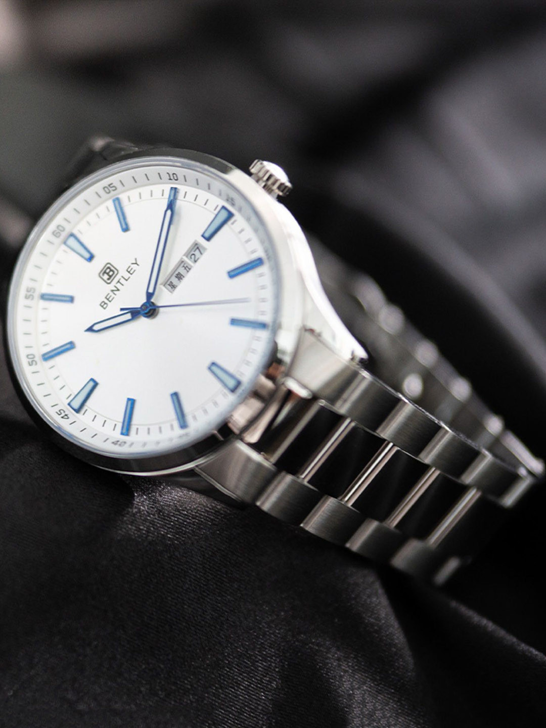 BENTLEY Unisex Stainless Steel Bracelet Style Strap Analogue Multi Function Watch BL-13-57