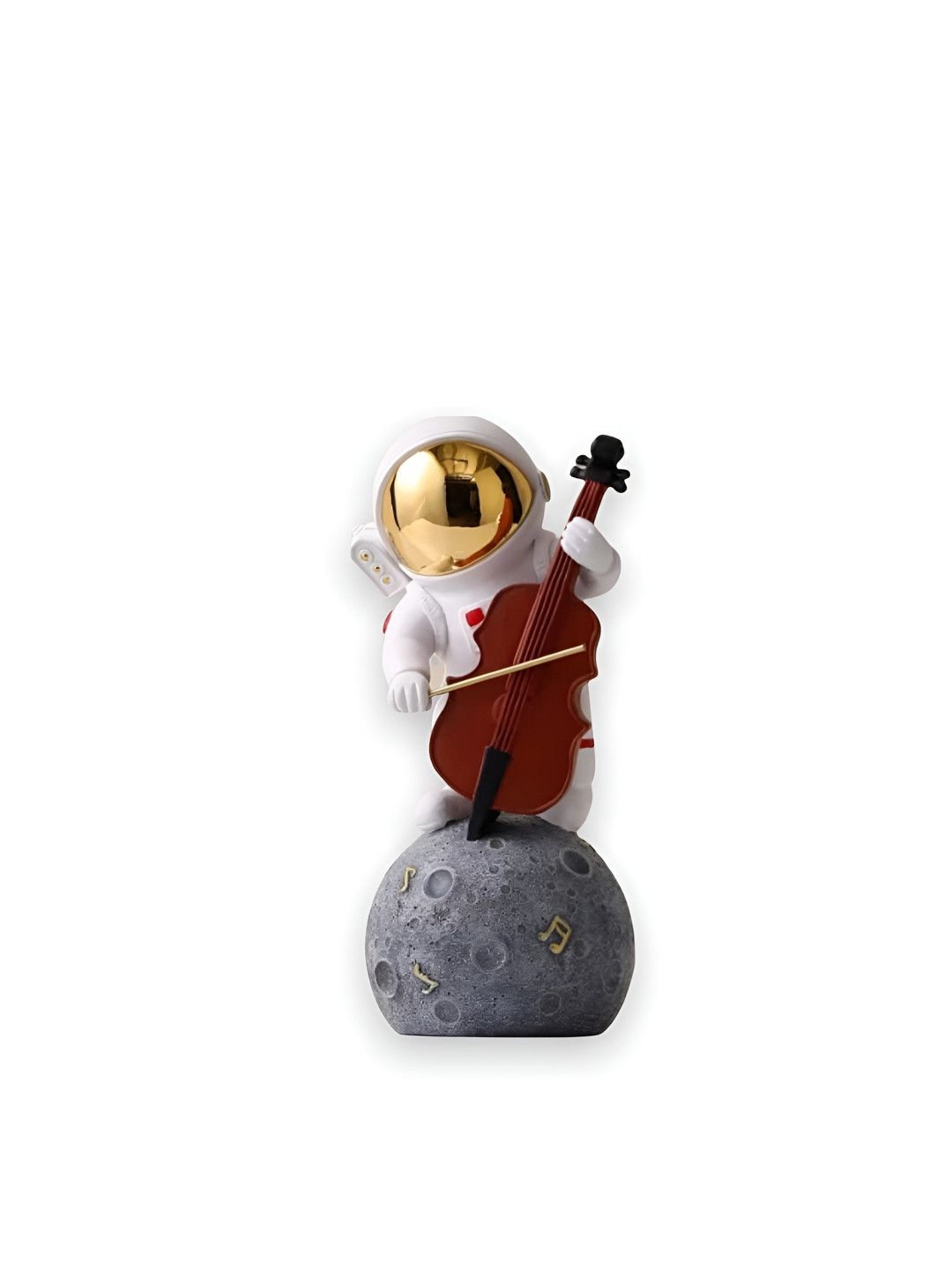 AUGEN Gold-Toned & White Astronaut Figurine Showpiece