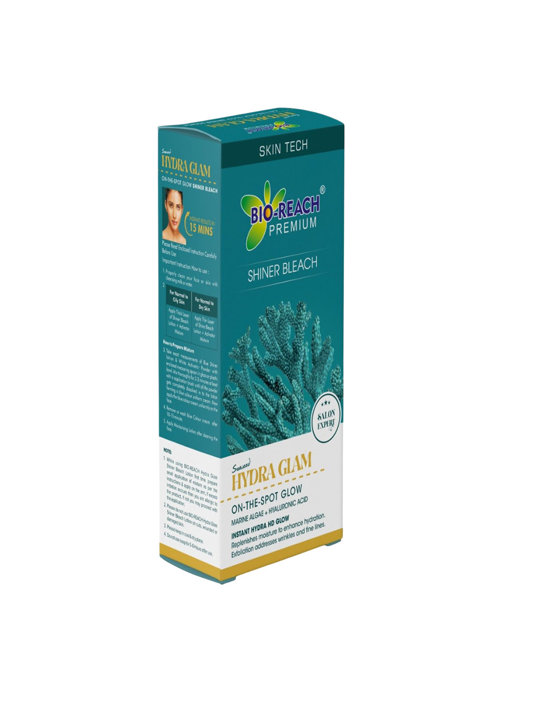 BIO-REACH Seaweed Hydra Glam On-The-Spot Glow Shiner Bleach - 220 g