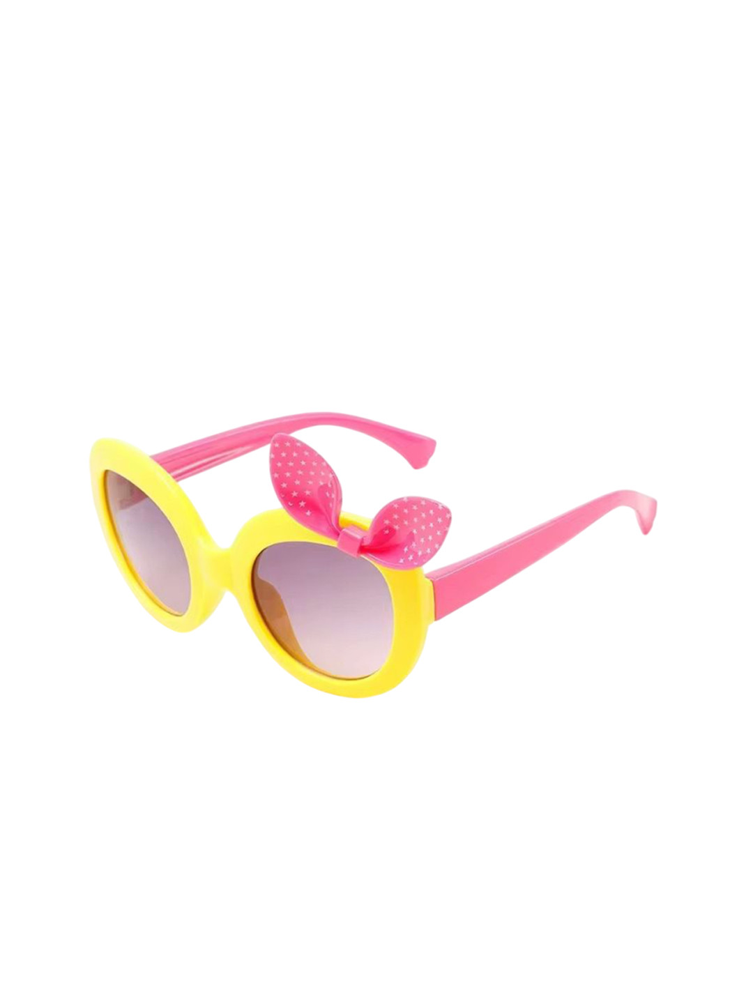 KIDSUN Girls UV Protected Lens Butterfly Sunglasses B1510_YELLOW_PINK
