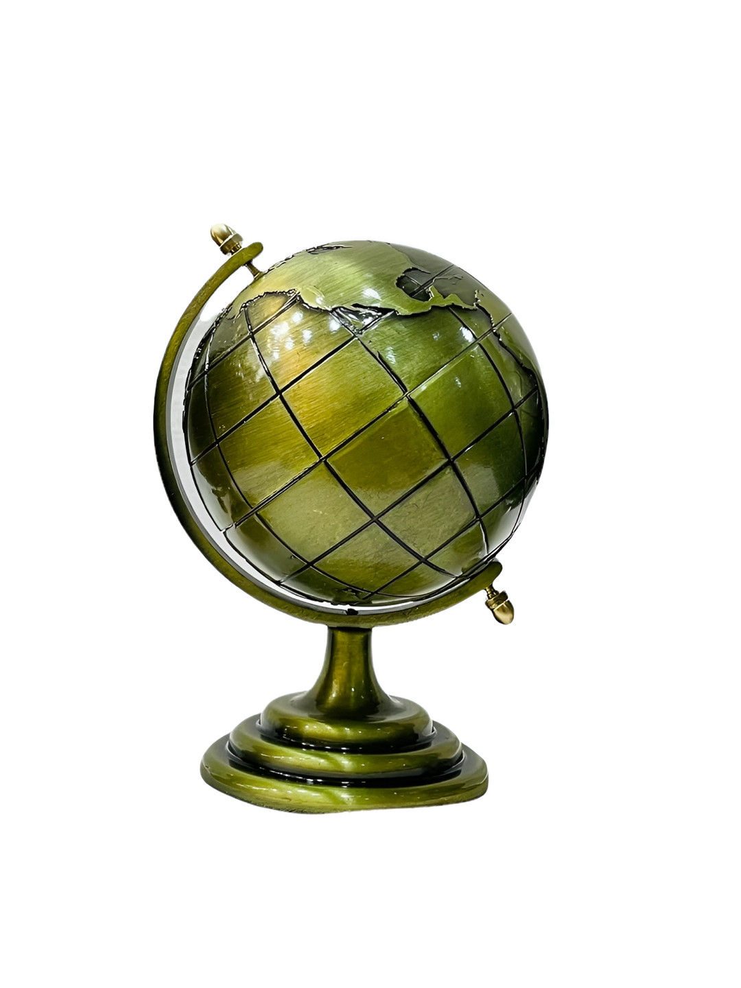 AUGEN Gold-Toned & Black Globe Metal Figurine Showpiece