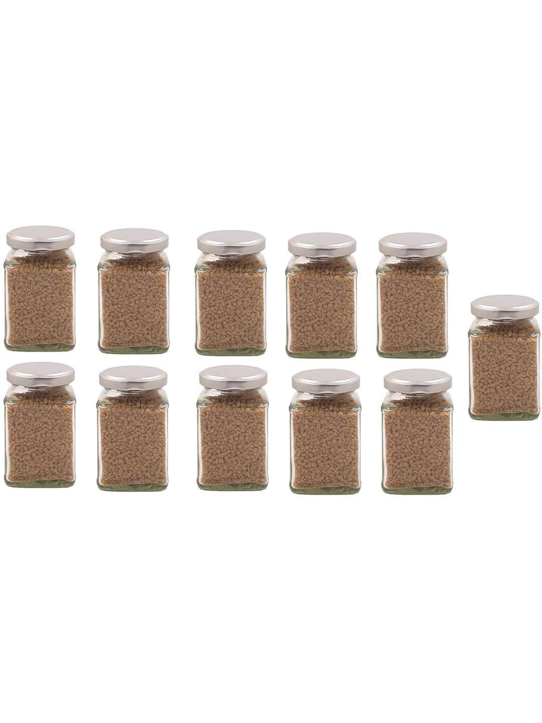 1ST TIME Transparent 11 Pieces Dishwasher Safe Twist Lock Glass Jars
