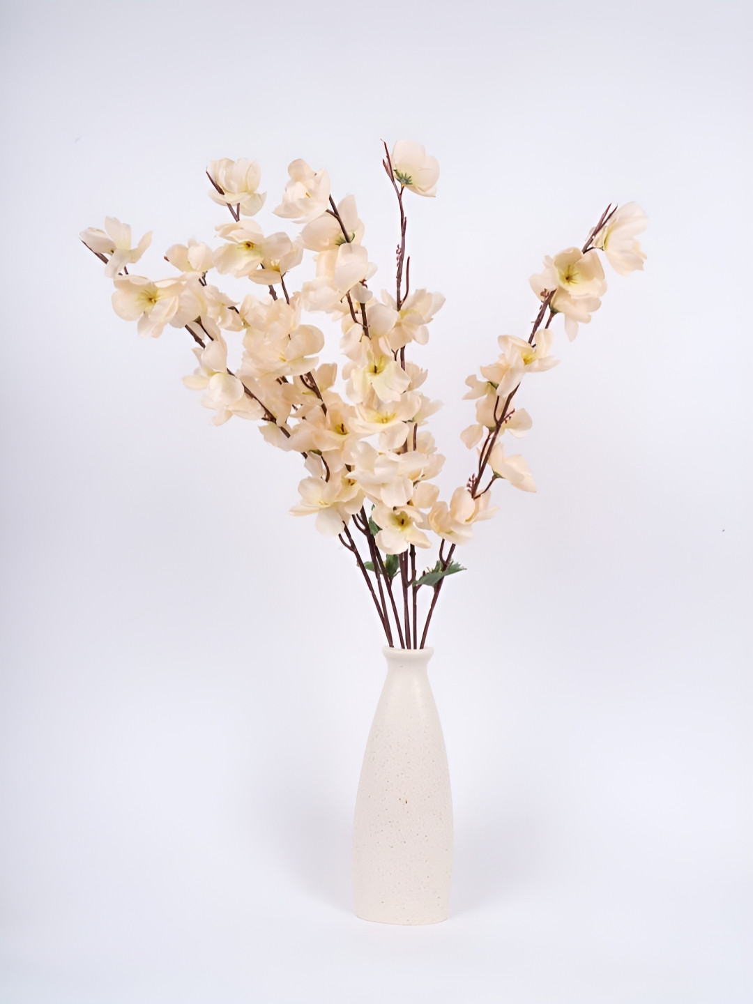 Eikaebana Flower Shop Peach-Coloured 2 Pieces Artificial Flowers With Pot