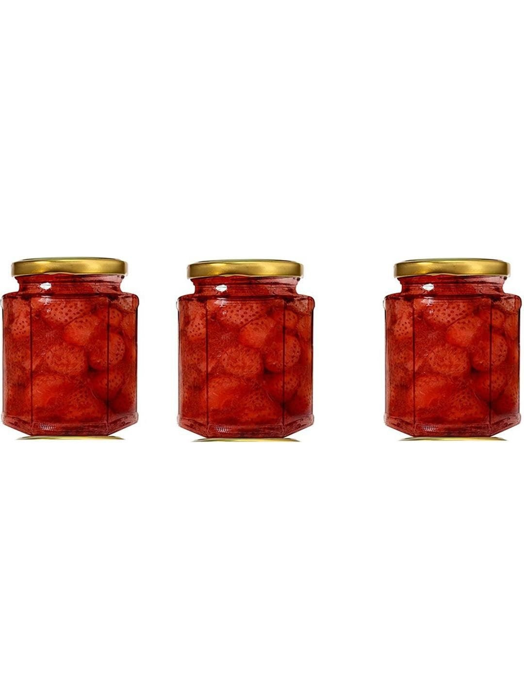 1ST TIME Set of 3 Transparent Dishwasher Safe Twist Lock Glass Jar