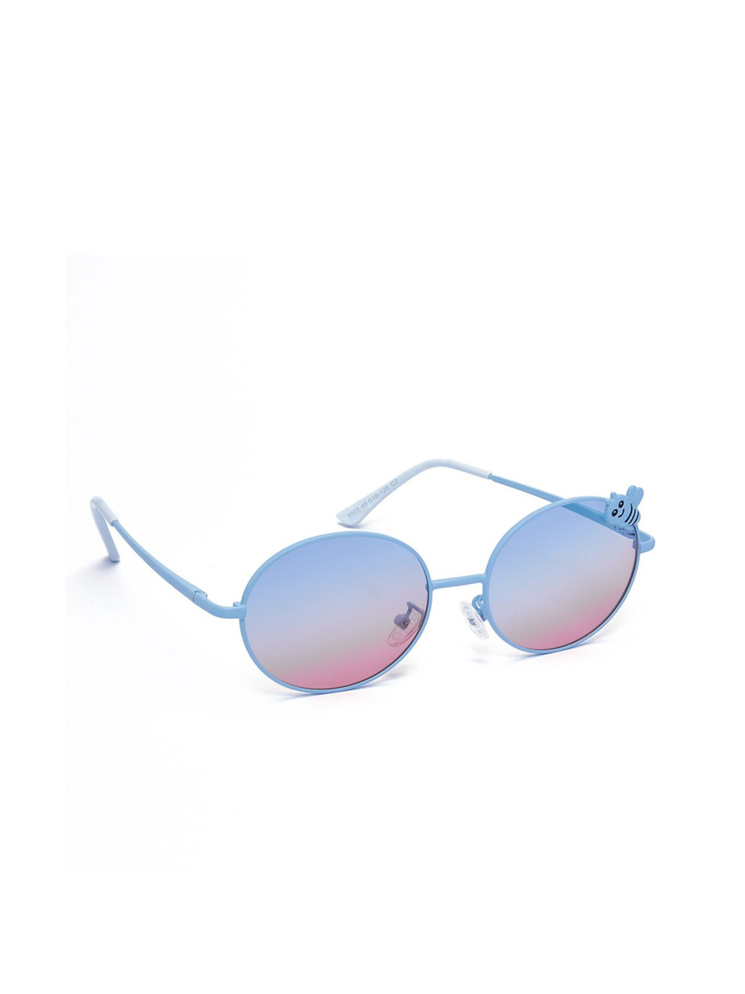 KIDSUN Girls Polarised and UV Protected Lens Round Sunglasses 3023_BLUE_PINK