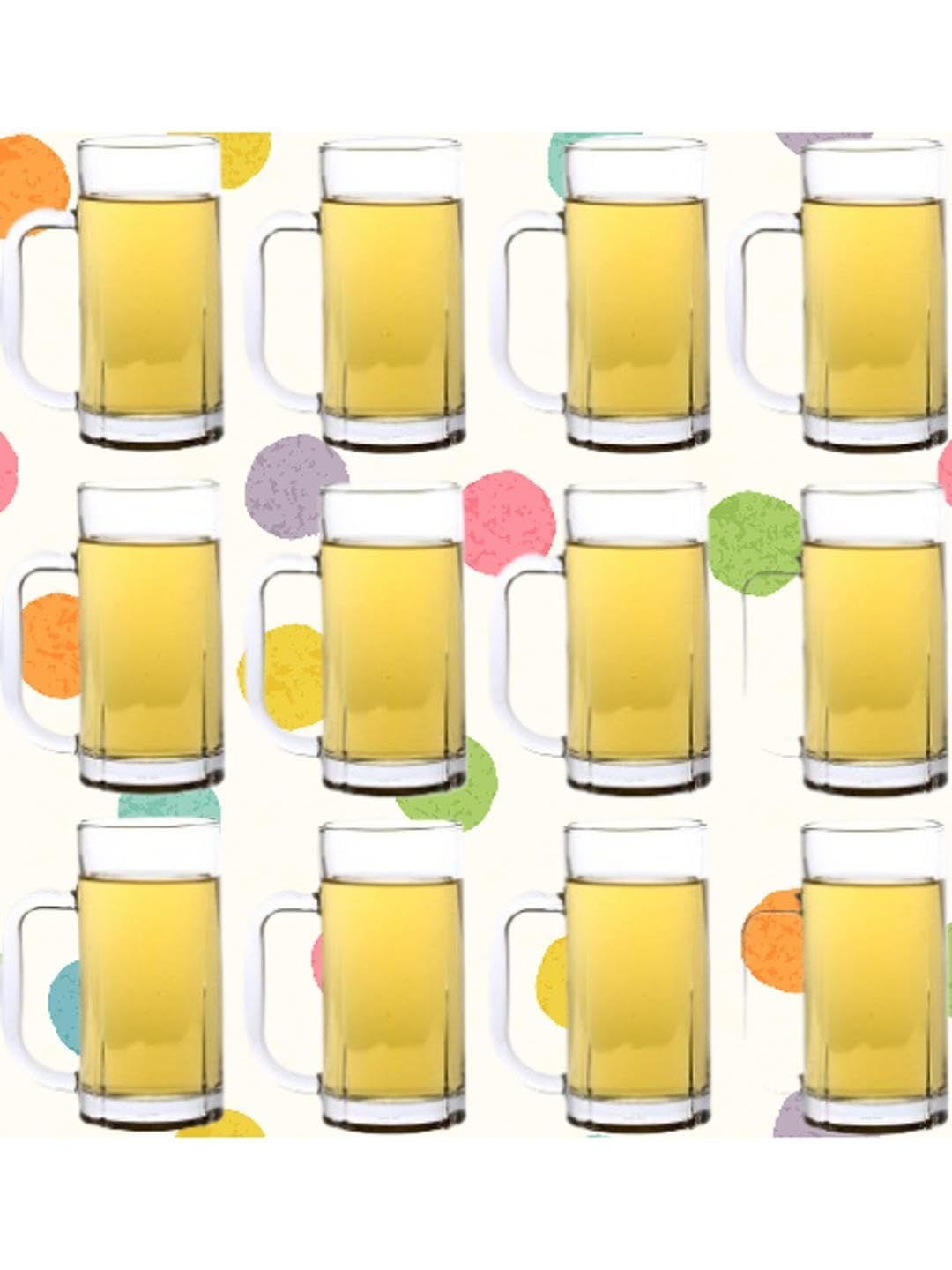 1ST TIME Set of 12 Transparent Elegant Royal Party Perfect Beer Glasses