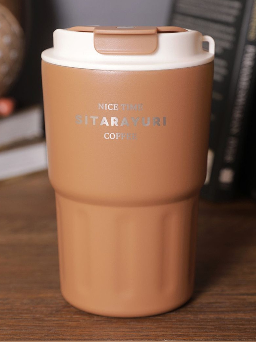 AARVI DECOR STUDIO Brown Stainless Steel Airtight Sippify Water Bottle