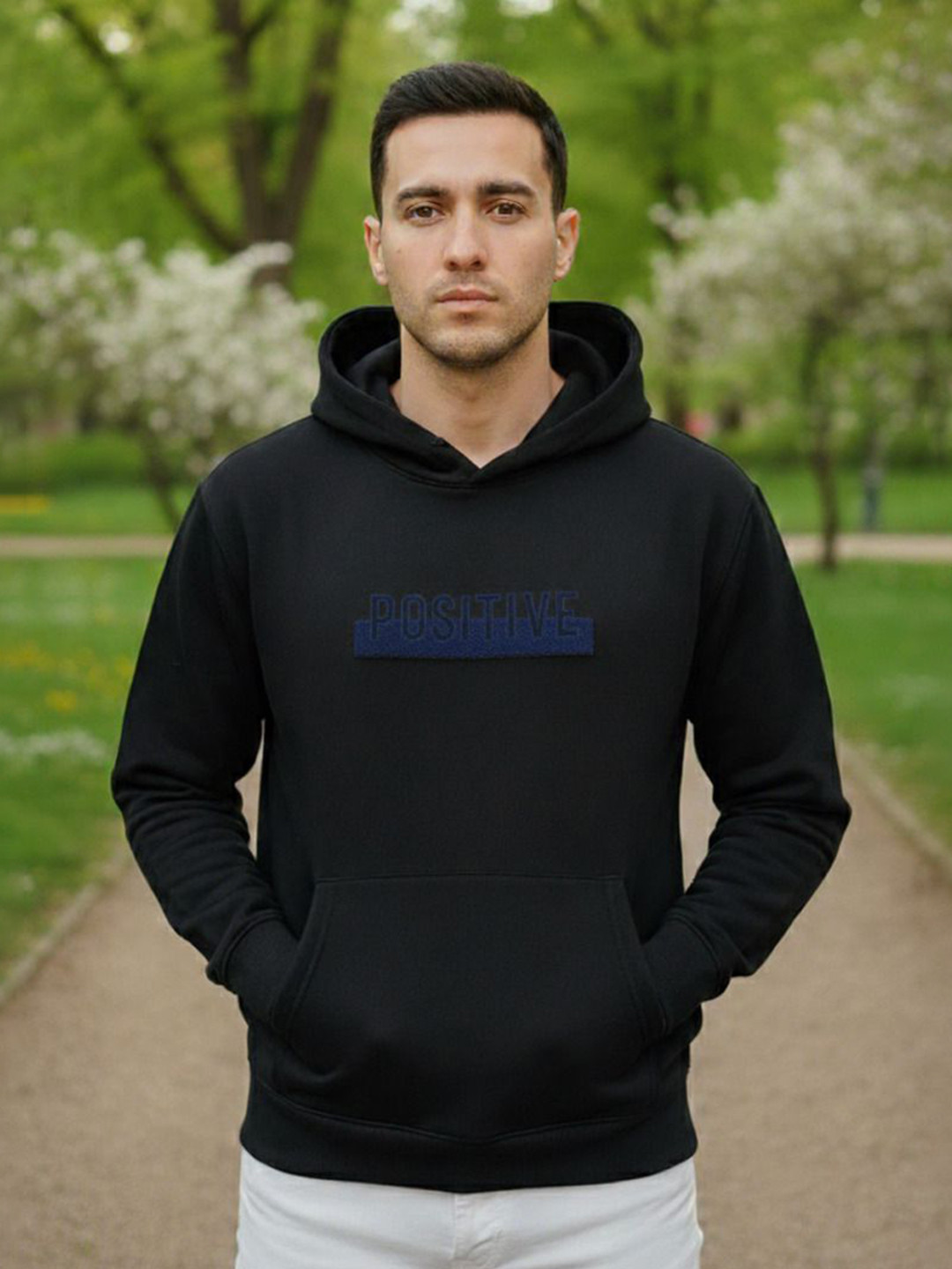 STARFOX Men Typography Printed Hooded Neck Full sleeves Pullover Sweatshirt