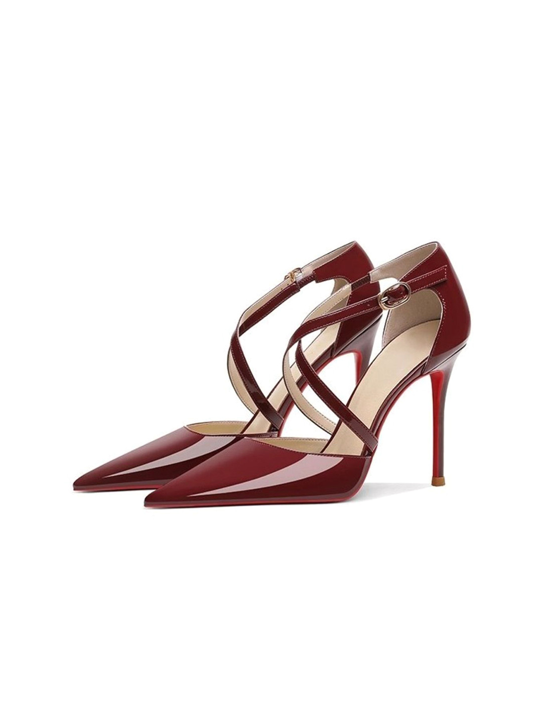 Ozzaro Women Gloss Kiss Pumps