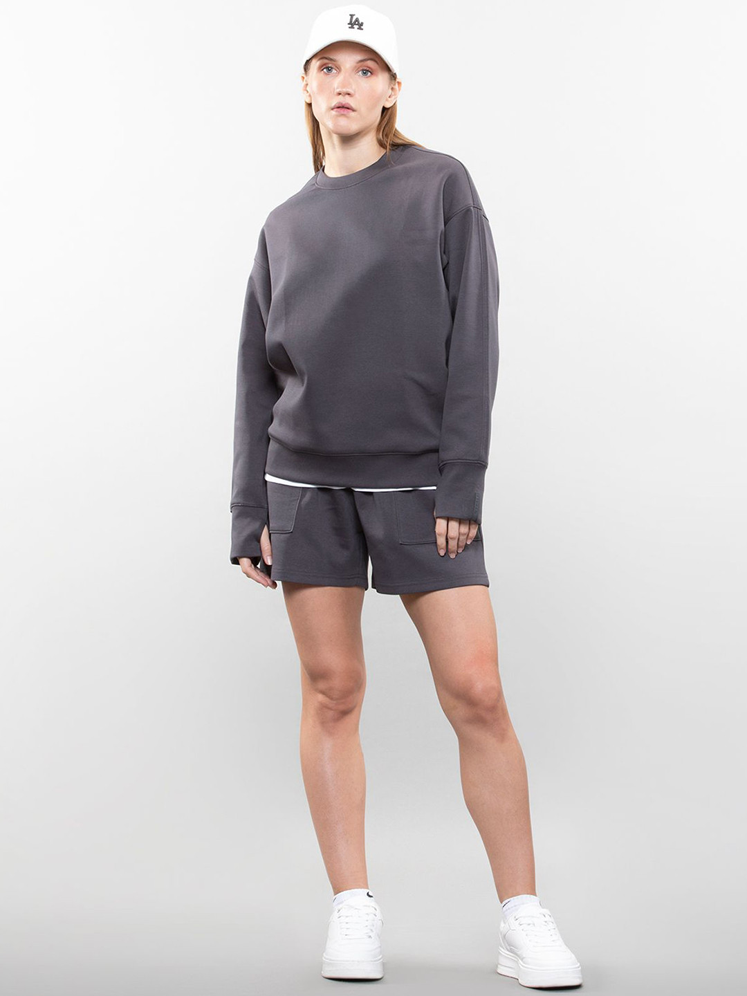 LOVE PANGOLIN Women Sweatshirt With Shorts