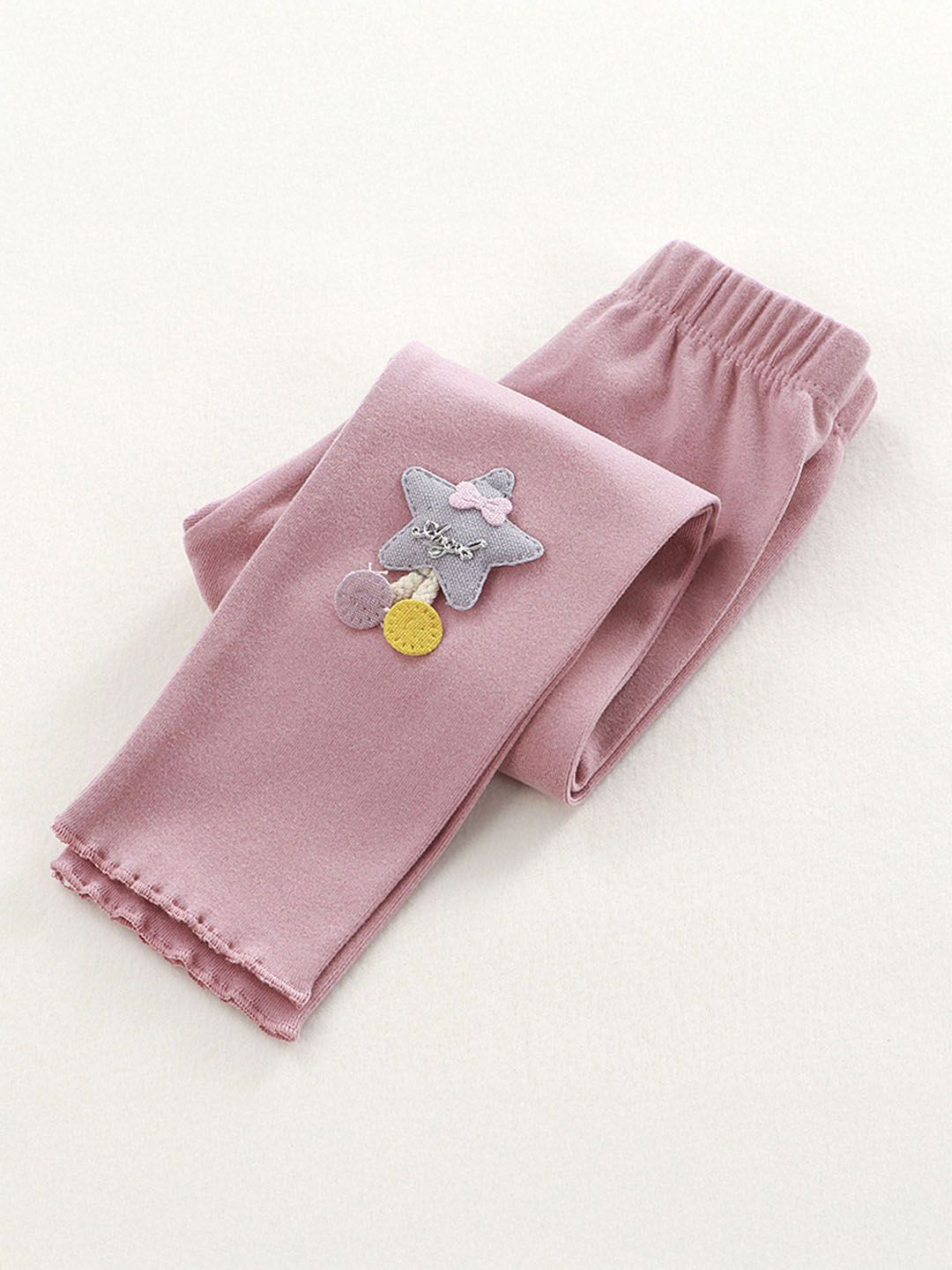 Xsole Girls Solid Mid-Rise Slip-On Zip Trousers