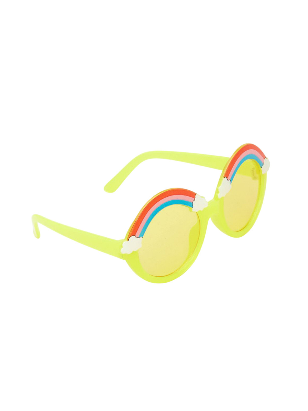 KIDSUN Girls UV Protected Lens Round Sunglasses 159_YELLOW_YELLOW