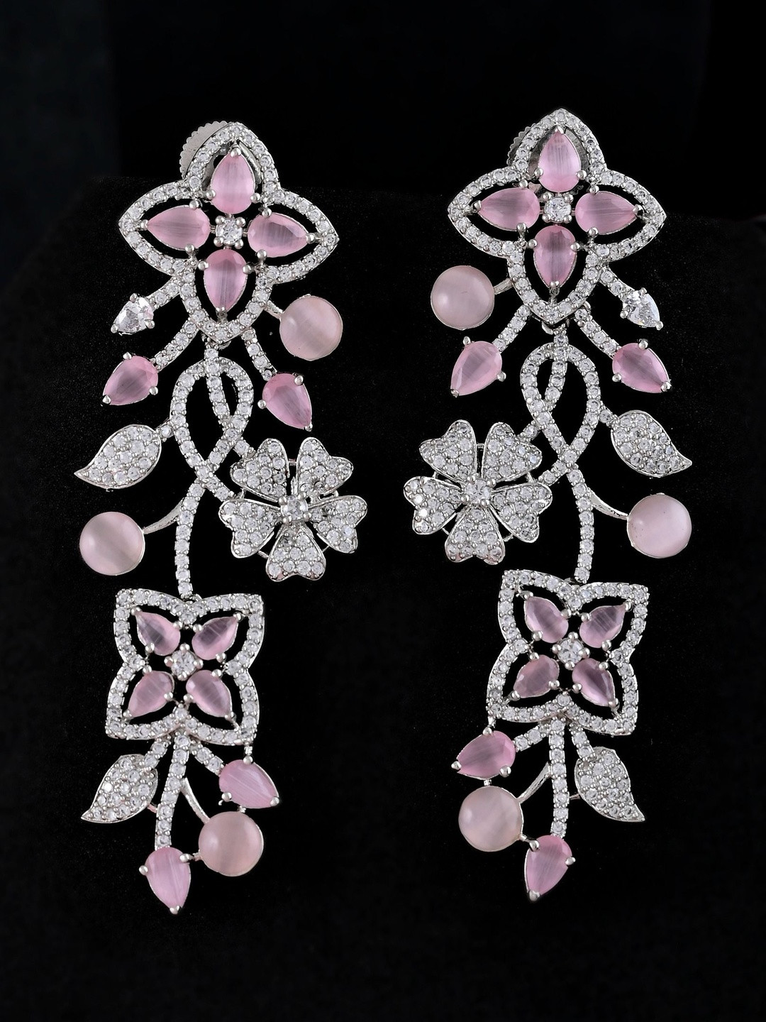 Richlook Floral shape Drop Earrings
