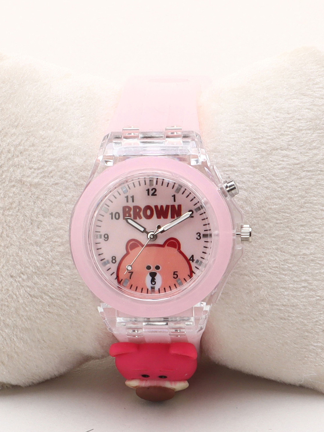 KIDSUN Kids Dial & Redium Straps Analogue Multi Function Watch 750_PINK_PINK