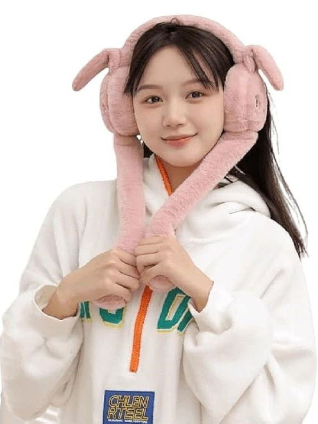 PIFTIF Women Chill Wrap Moving Ears Earmuff Cap for Winter