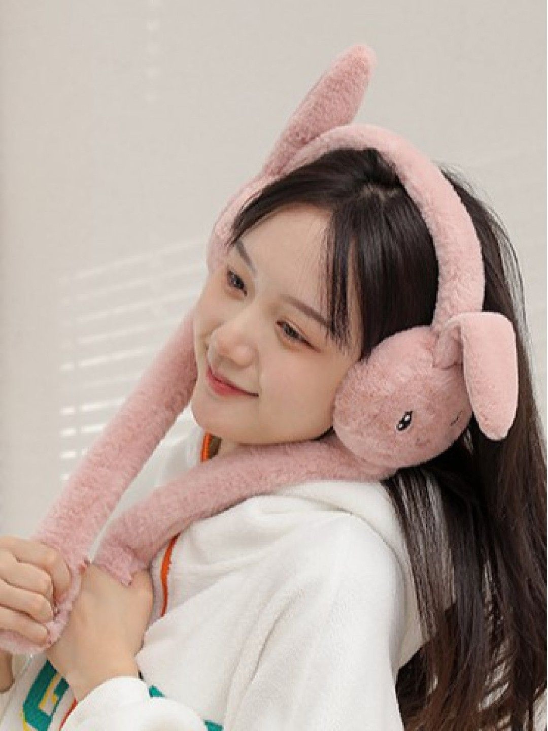 PIFTIF Moving Rabbit Ears Winter Earmuff