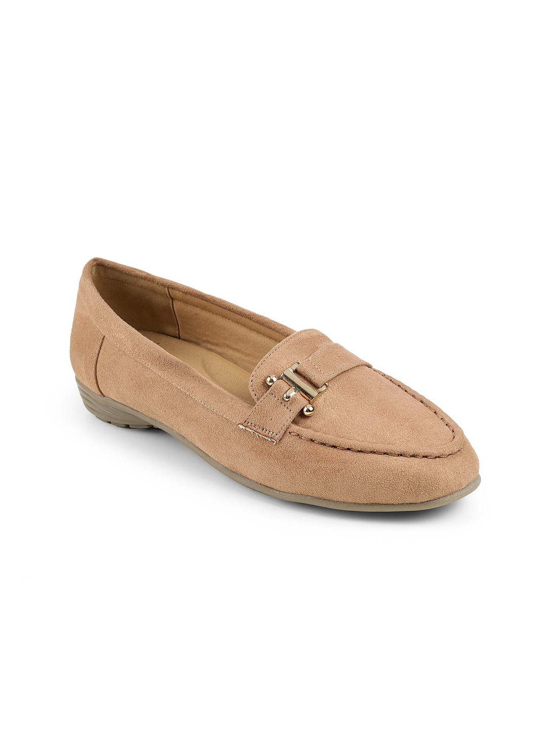 Tresmode SLI Women Pointed Toe Horsebit Loafers Casual Shoes