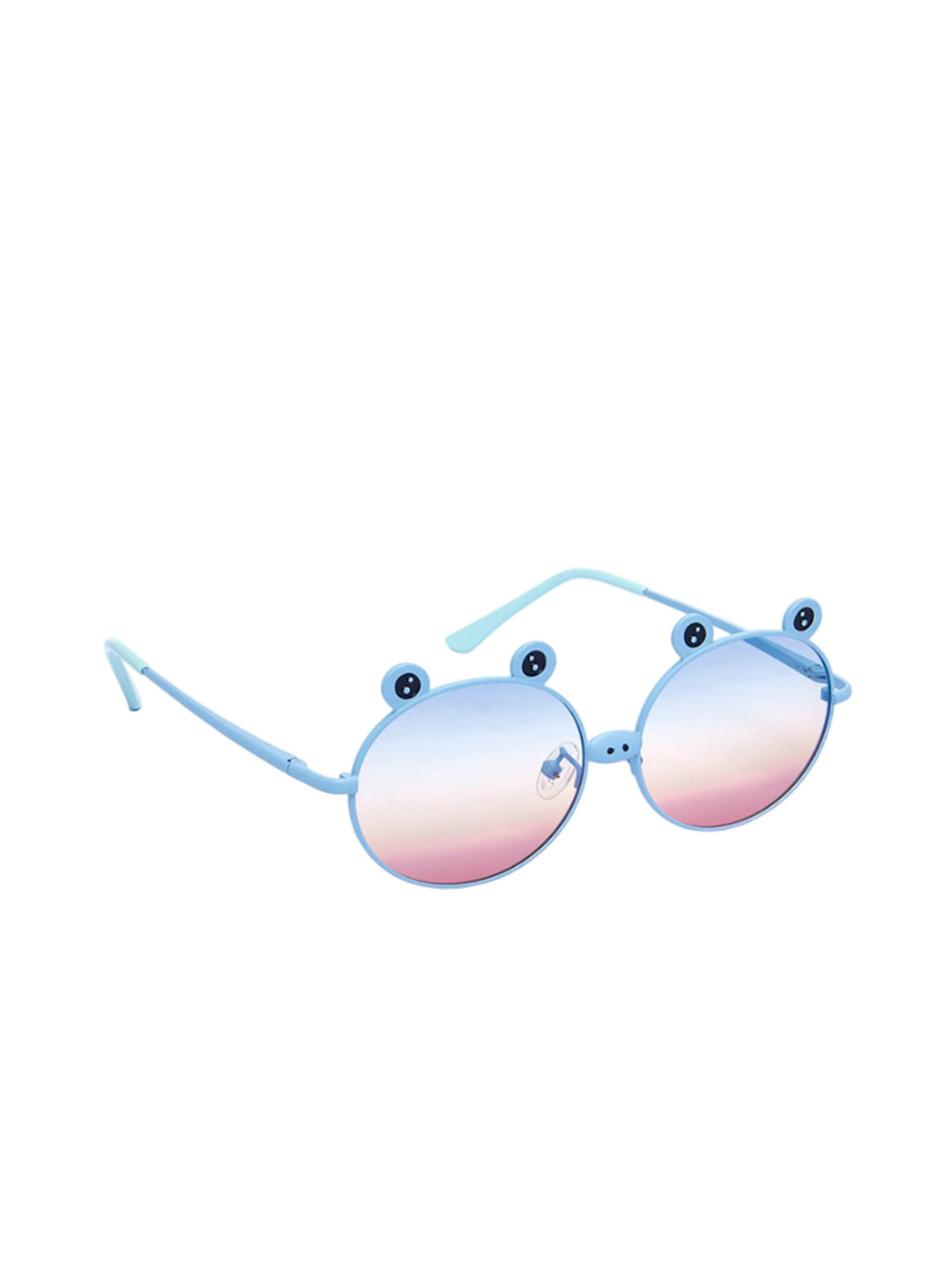 KIDSUN Girls Oval with Polarised and UV Protected Lens Sunglasses 3039_BLUE_PINK