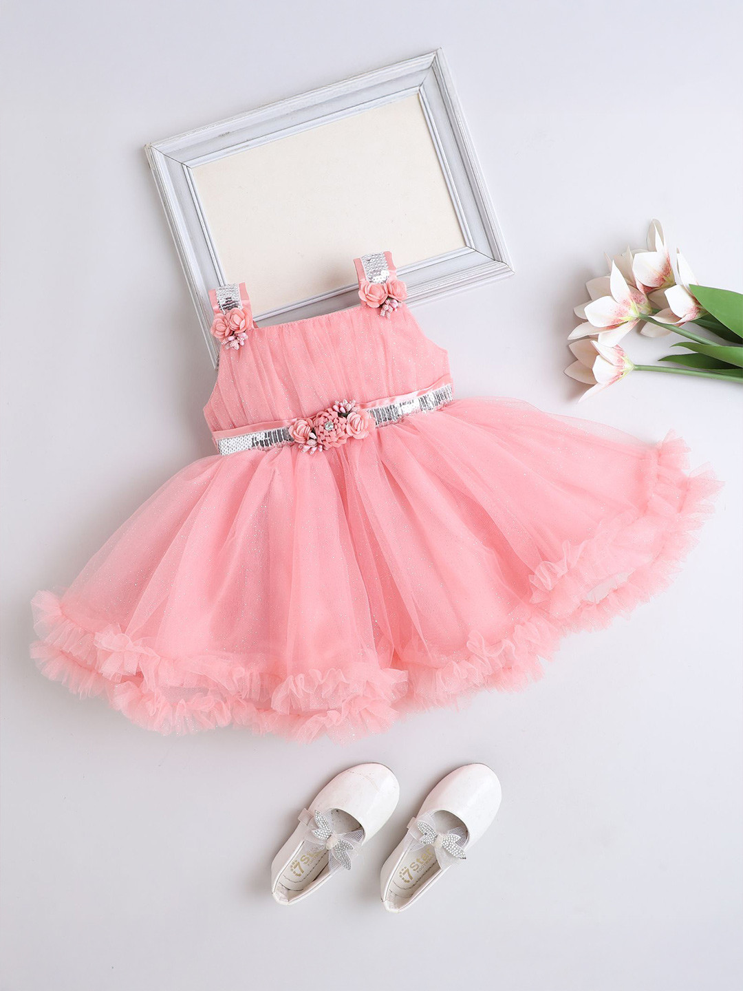 The Magic Wand Girls Gathered or Pleated Fit & Flare Dress