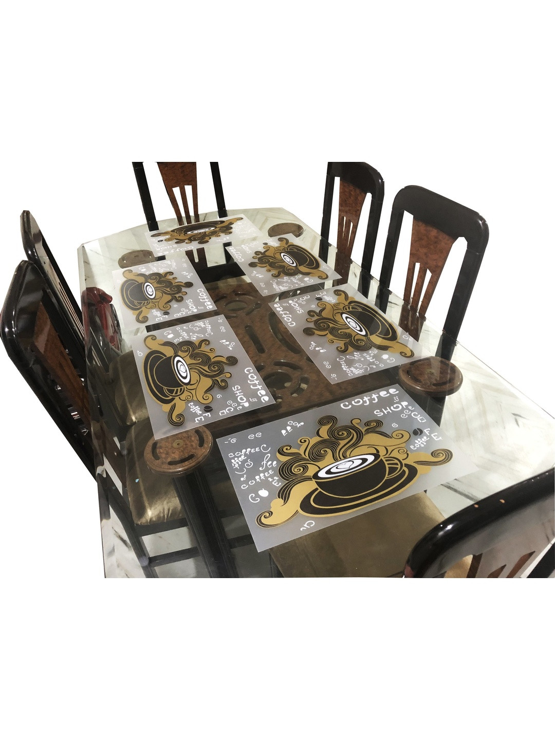 LaVichitra Rectangular Pack of 6 Table Placemats