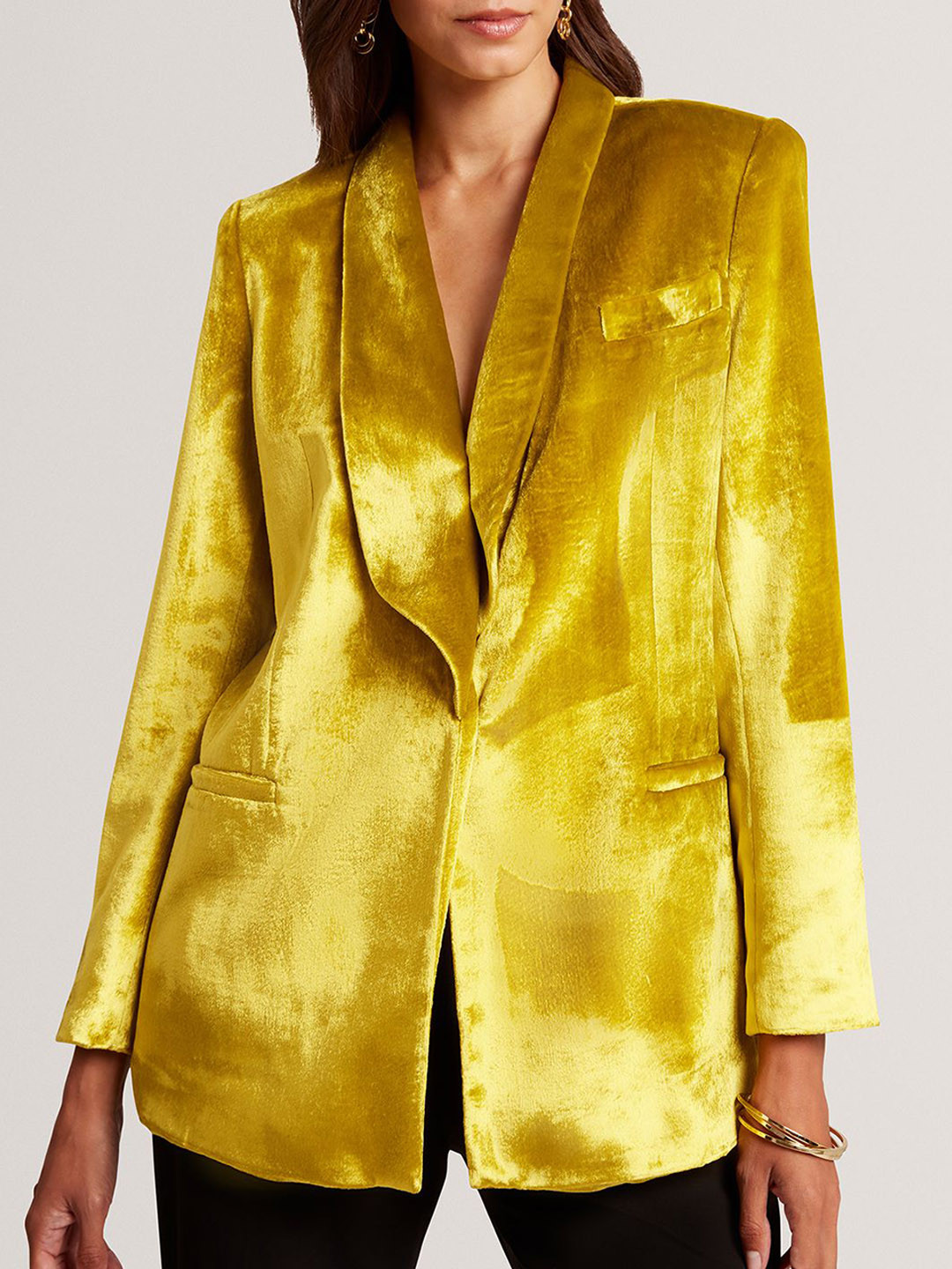 Ted Baker Long Sleeves Shawl Collar Blazer