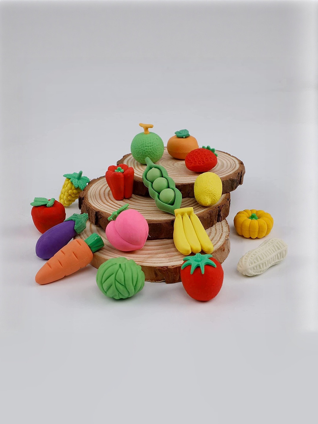 VR Creatives 12 Piece Eraser Fruit