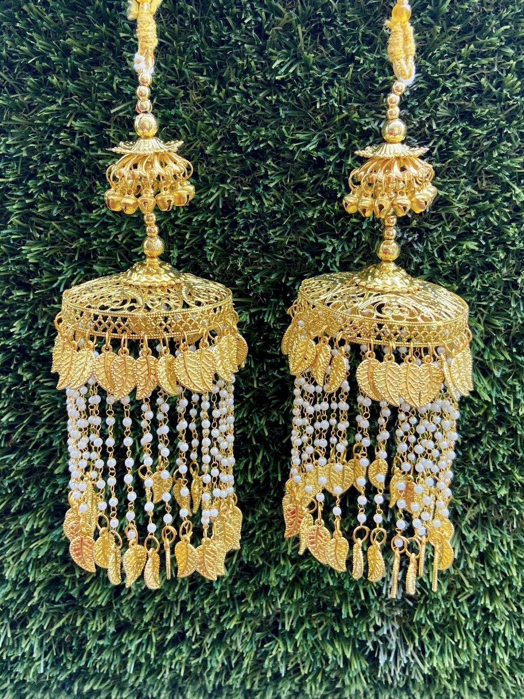Pehnava by JC Gold-Plated Pearls Bridal Kaleeras